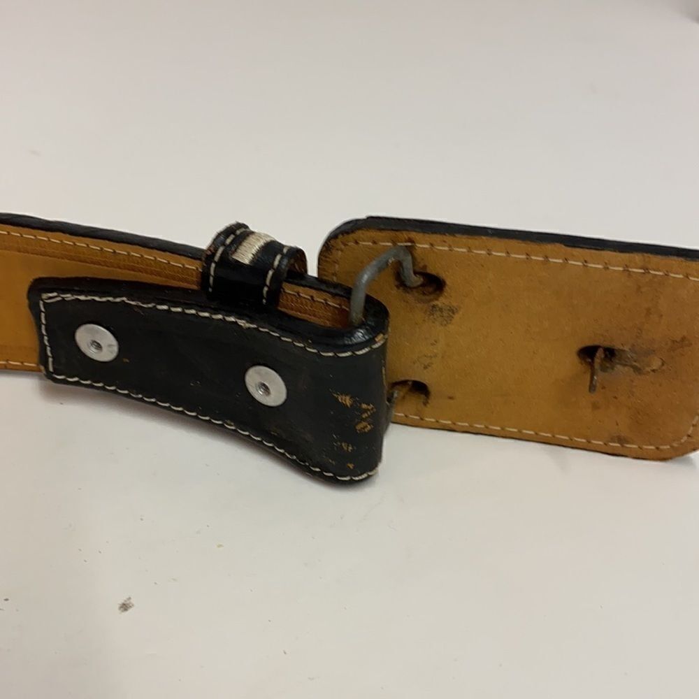 NWOT RARE YAC‎ Leather Design Men Leather Belt: 38 - Picture 5 of 7